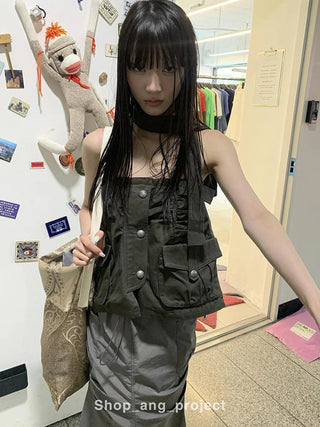 Duckpear Waist Skirt With Safety Shorts