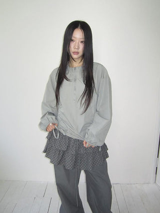 Functional Minimalist Drawstring Short Crop Top