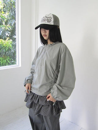 Functional Minimalist Drawstring Short Crop Top