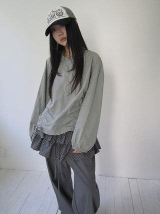 Functional Minimalist Drawstring Short Crop Top