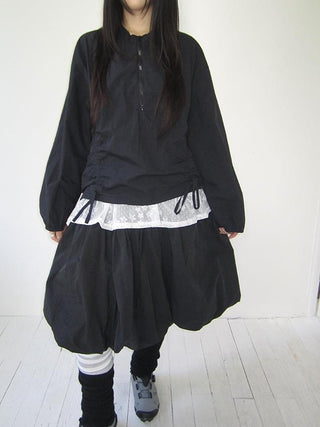 Functional Minimalist Drawstring Short Crop Top