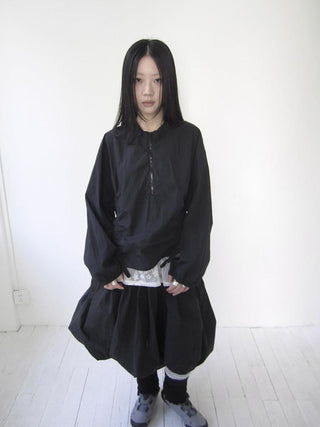 Functional Minimalist Drawstring Short Crop Top