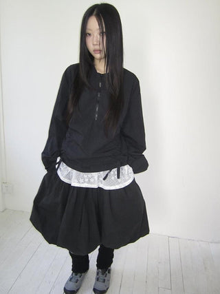 Functional Minimalist Drawstring Short Crop Top