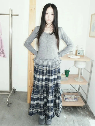 Lace Bow Tie Ruffle Sleeve Tee T-shirt