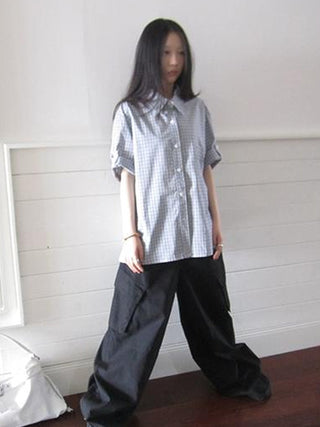 Project 5 6 Summer Casual Plaid Short Sleeve Shirt
