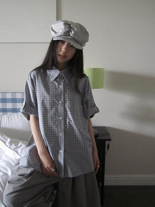 Project 5 6 Summer Casual Plaid Short Sleeve Shirt