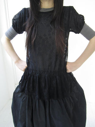 Star Print Lace Top With Drawstring Waist