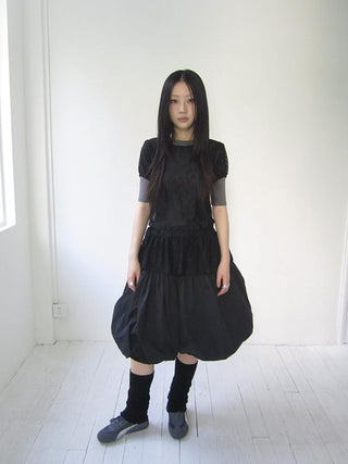 Star Print Lace Top With Drawstring Waist