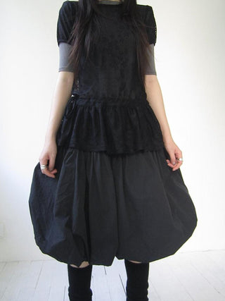 Star Print Lace Top With Drawstring Waist