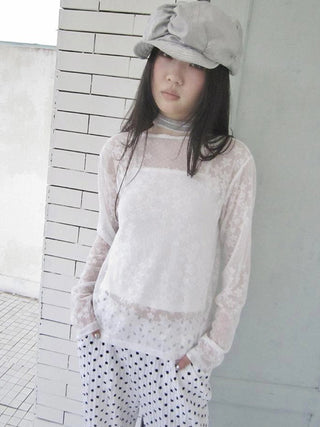 Star Sheer Layering Tee Summer Lightweight Long Sleeve Top