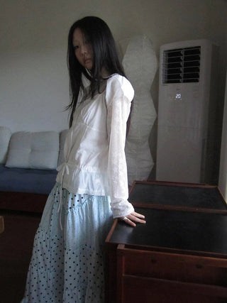 Star Sheer Layering Tee Summer Lightweight Long Sleeve Top