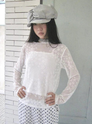 Star Sheer Layering Tee Summer Lightweight Long Sleeve Top