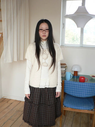 Tie Front Knit Korean Loose Layering Womens Short Sleeve Button Cardigans