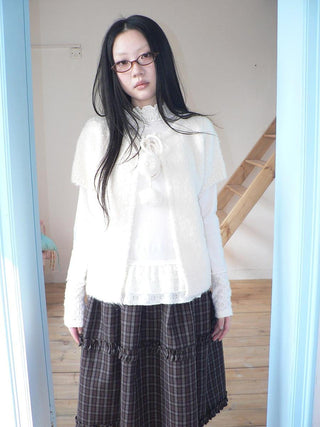 Tie Front Knit Korean Loose Layering Womens Short Sleeve Button Cardigans