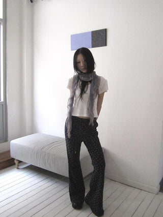 V-Neck Crop Top With Small Wing Sleeves