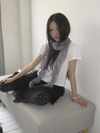 V-Neck Crop Top With Small Wing Sleeves