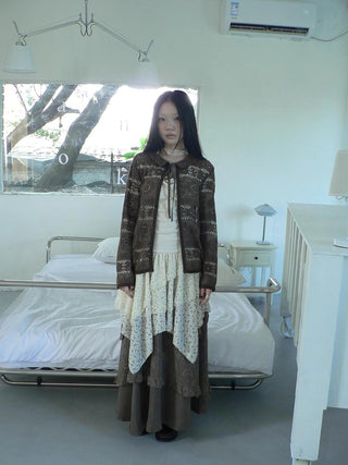 Vintage Crochet Lace Long Sleeve Cardigan Cardigan
