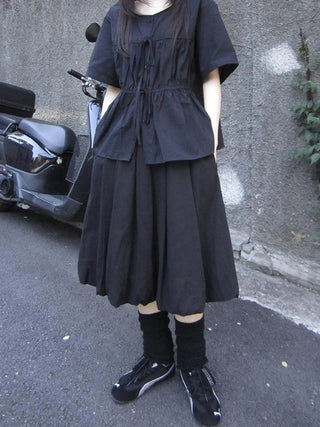 Vintage Lightweight Ruffle Bloom Skirt