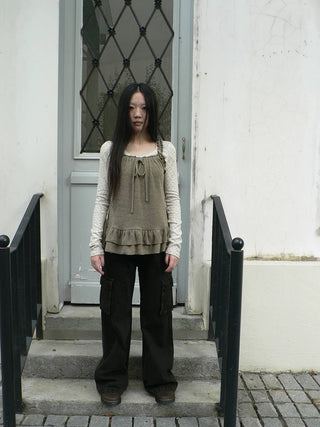 Vintage Washed High Waist Straight Leg Button Fly Cotton Pockets Womens Jeans