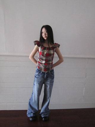 Vintage Washed Y2K Straight Leg Jeans