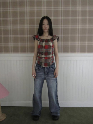 Vintage Washed Y2K Straight Leg Jeans