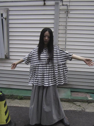 Wide Leg Cropped Pants with Elastic Waist and Pleated Detail