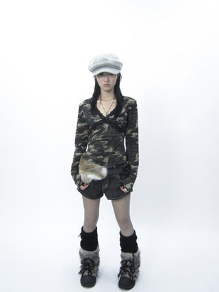 Y2K Shibuya Faux Fur Fluffy Belt