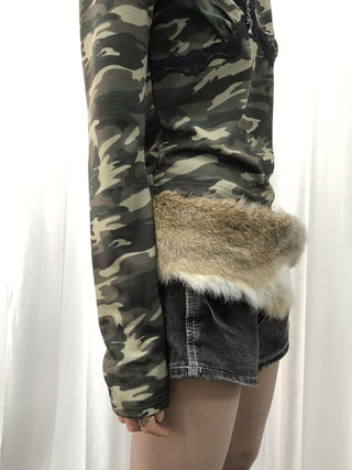Y2K Shibuya Faux Fur Fluffy Belt
