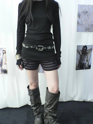 Y2K Studded Metal Buckle Vintage Punk Belt