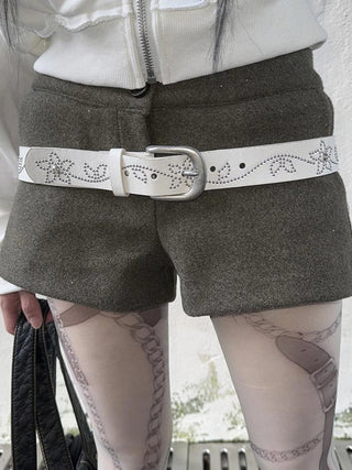 Y2K Studded Metal Buckle Vintage Punk Belt