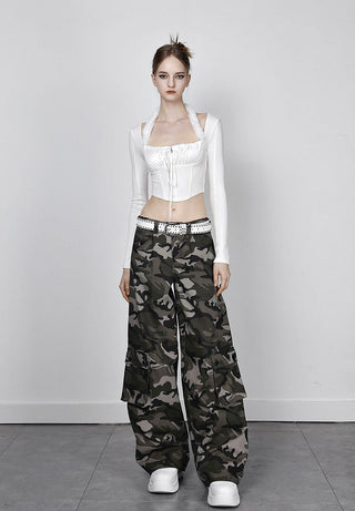 [AnyQ] Detachable fur tie knitted long sleeves