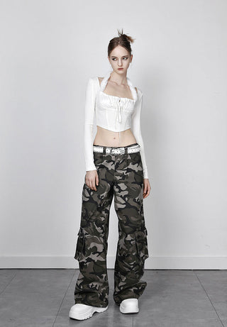 [AnyQ] Detachable fur tie knitted long sleeves