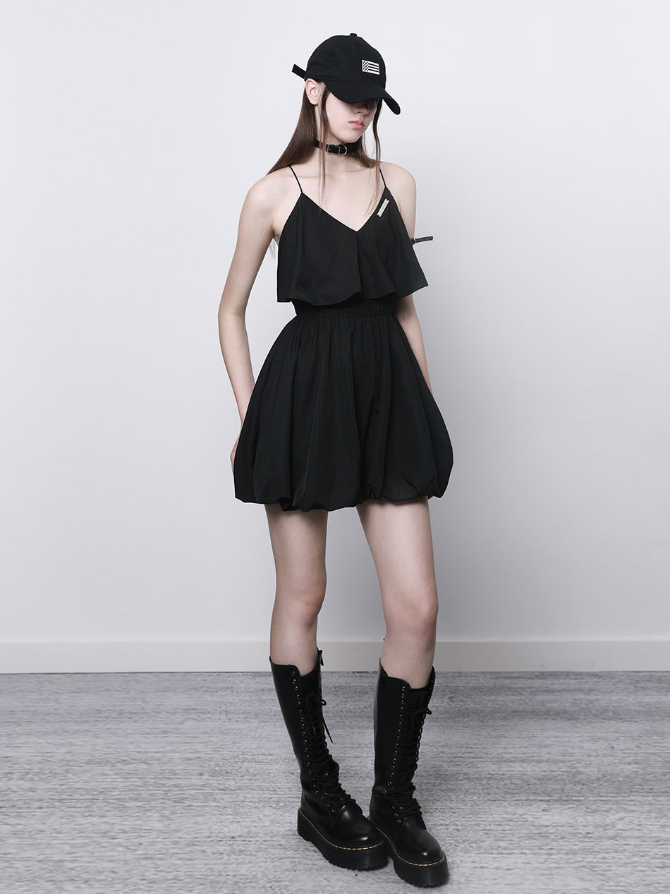 AnyQ] Cross backless bud dress – Uncut-Trends