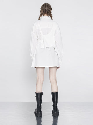 [AnyQ] Deconstructed casual shirt dress