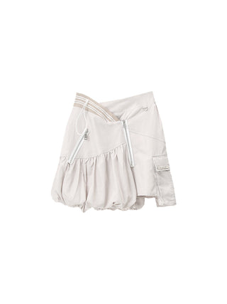 [AnyQ] Deconstructed design Top & irregular flower skirt