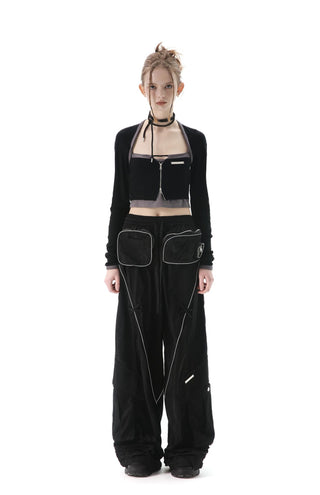 [AnyQ] 3D pocket deconstructed trousers