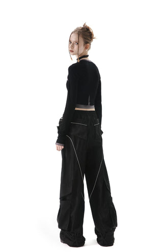 [AnyQ] 3D pocket deconstructed trousers