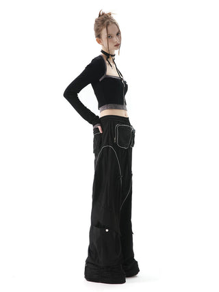 [AnyQ] 3D pocket deconstructed trousers