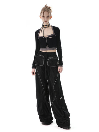 [AnyQ] 3D pocket deconstructed trousers