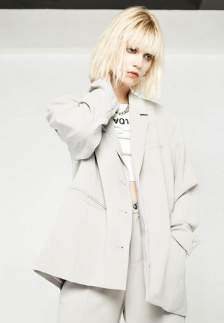 [AnyQ] Deconstructed detail loose suit jacket