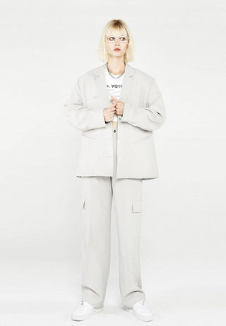 [AnyQ] Deconstructed detail loose suit jacket
