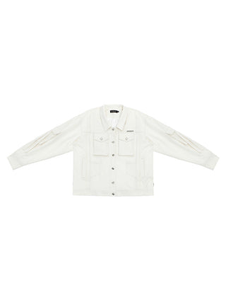 [AnyQ] 3D pocket structure ribbon loose work jacket