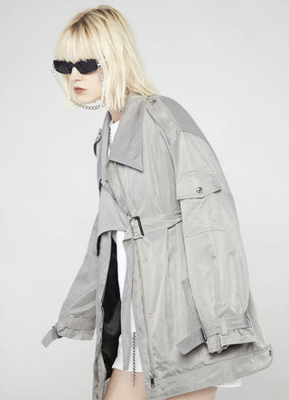 [AnyQ] Deconsted design loose windbreaker jacket