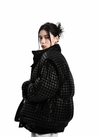 [AnyQ] Black Checkered Jacket