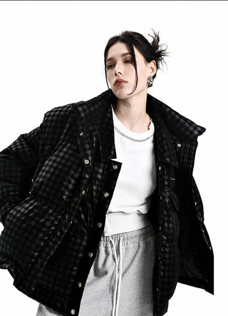 [AnyQ] Black Checkered Jacket