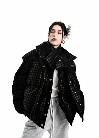 [AnyQ] Black Checkered Jacket