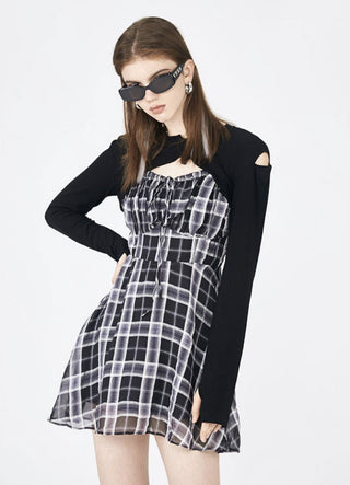 [AnyQ] Crop jacket with cutaway corners