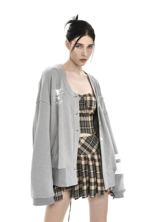 [AnyQ] Checkered fishbone short tube top vest