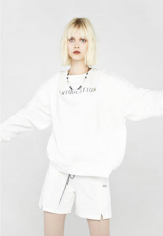 [AnyQ] Deconstructed sweatshirt shorts