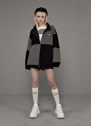 [AnyQ] Black and white letter cross calf socks